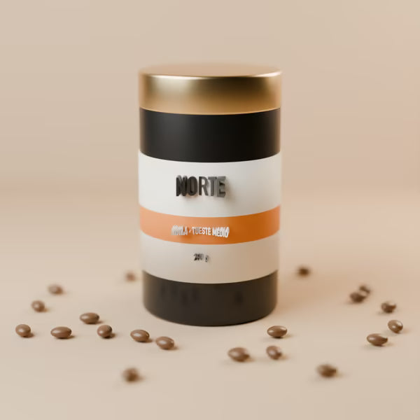 Lata de café de especialidad Norte, tueste medio